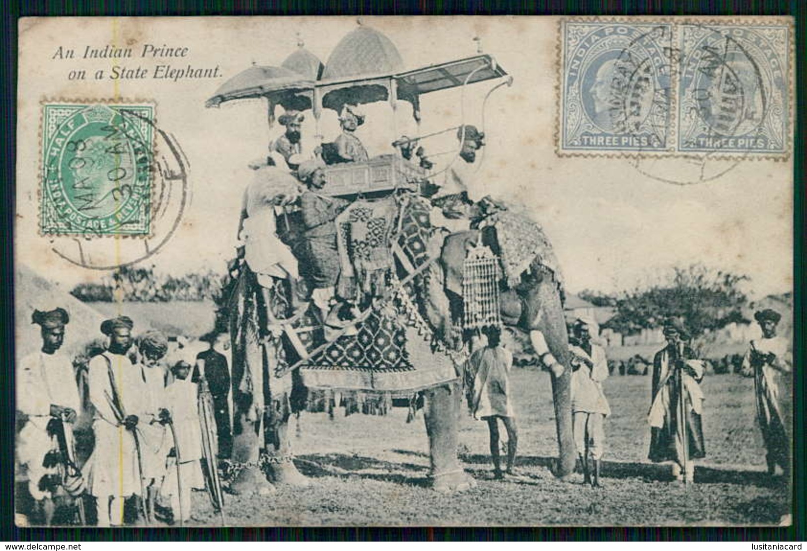 INDIA - An Indian Prince On A State Elephant.  Carte Postale - India