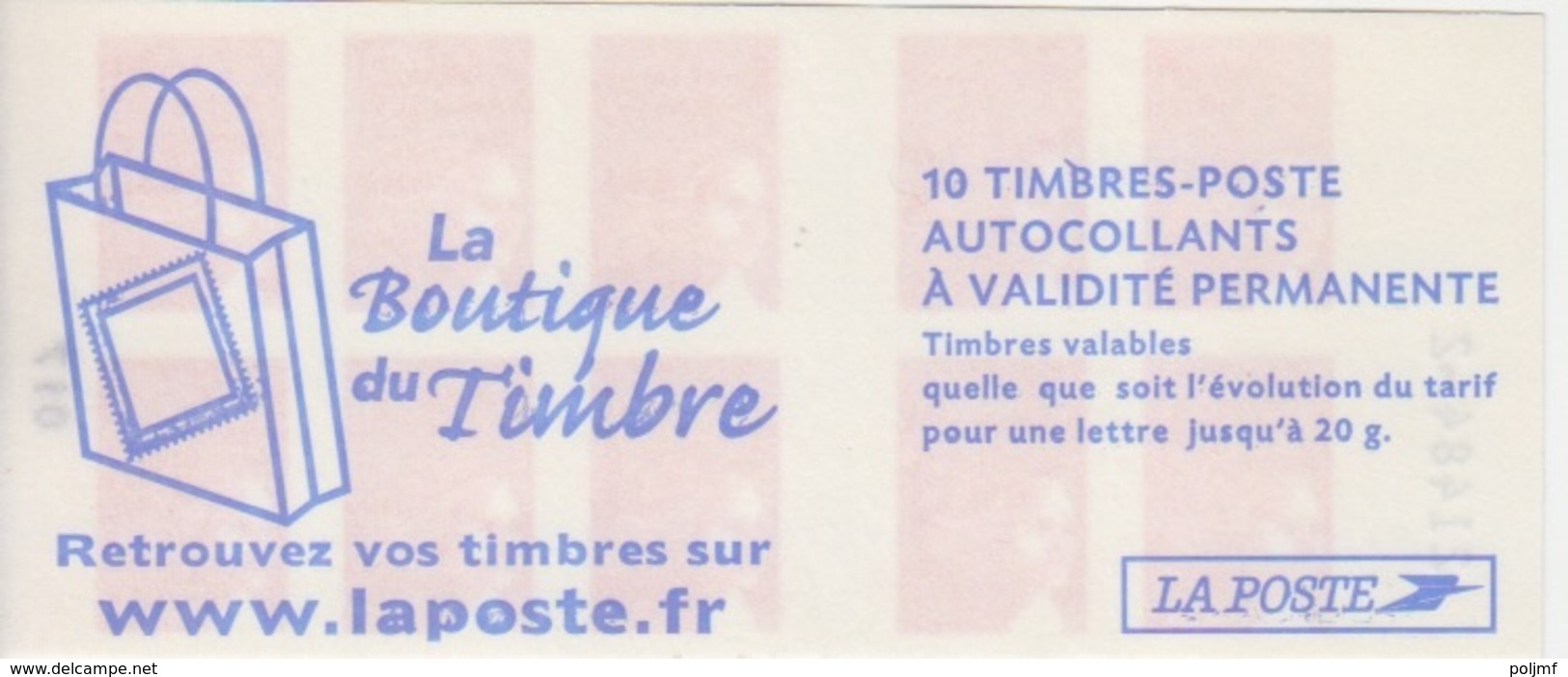 Marianne De Luquet, TVP Rouge Carnet De 10 TP N° 3419-C6 (La Boutique Du Timbre), Neuf ** - Autres & Non Classés