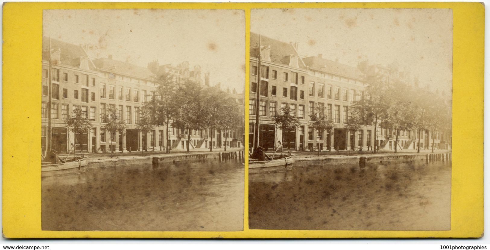 Amsterdam,  A Jager Phot , Vue Stéréoscopique, Tirage Albuminé. C 1860 FG1583 - Stereoscoop