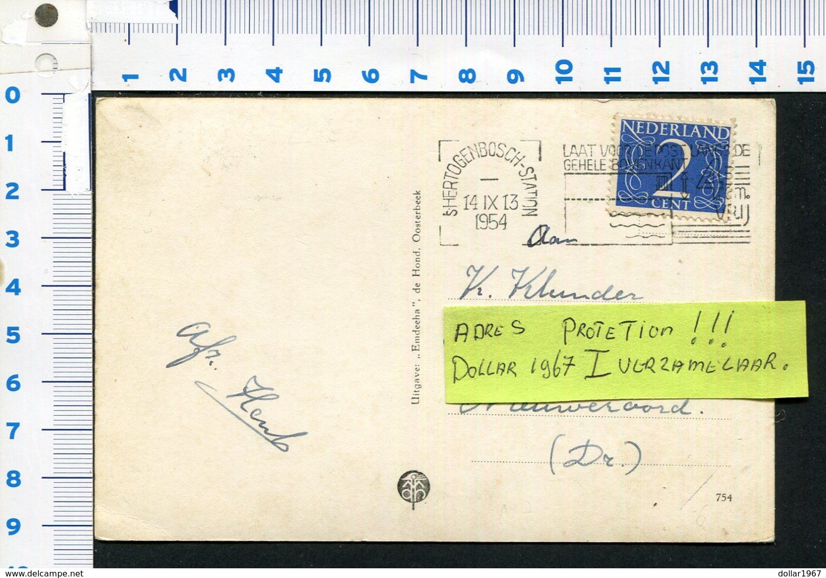 Frederik Hendrik Kazerne - Loyolalaan 86 - Vught ( 1954) -   Used  - See The 2 Scans For Condition.(Originalscan !!) - Vught