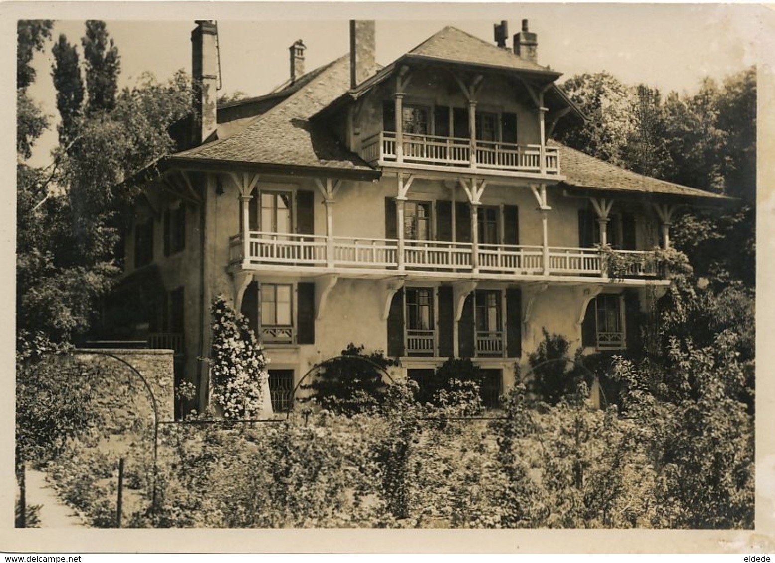 Real Photo Les Charmilles Chatel Par Essertines S. Rolle Photo Meyer Format 14,5 Par 10,5 - Essertines-sur-Rolle