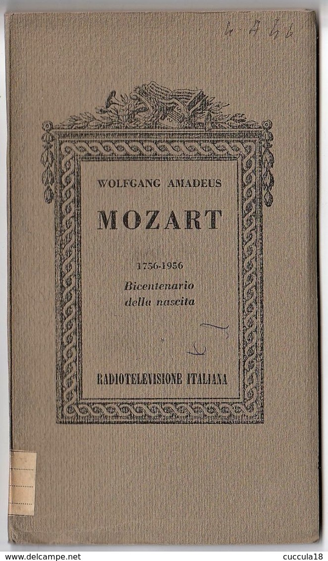 MOZART  1756-1956 BICENTENARIO DELLA NASCITA - Cinema & Music