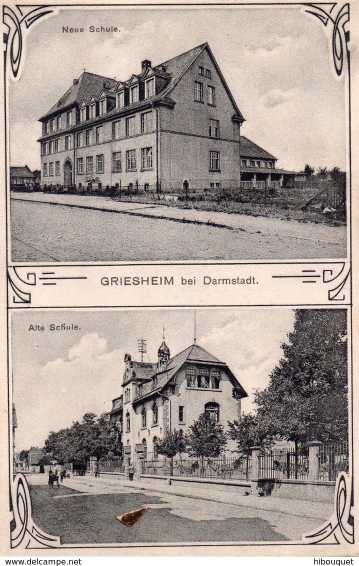 CPA Griesheim Bei Darmstad, Neue Schule Et Alte Schule - Griesheim