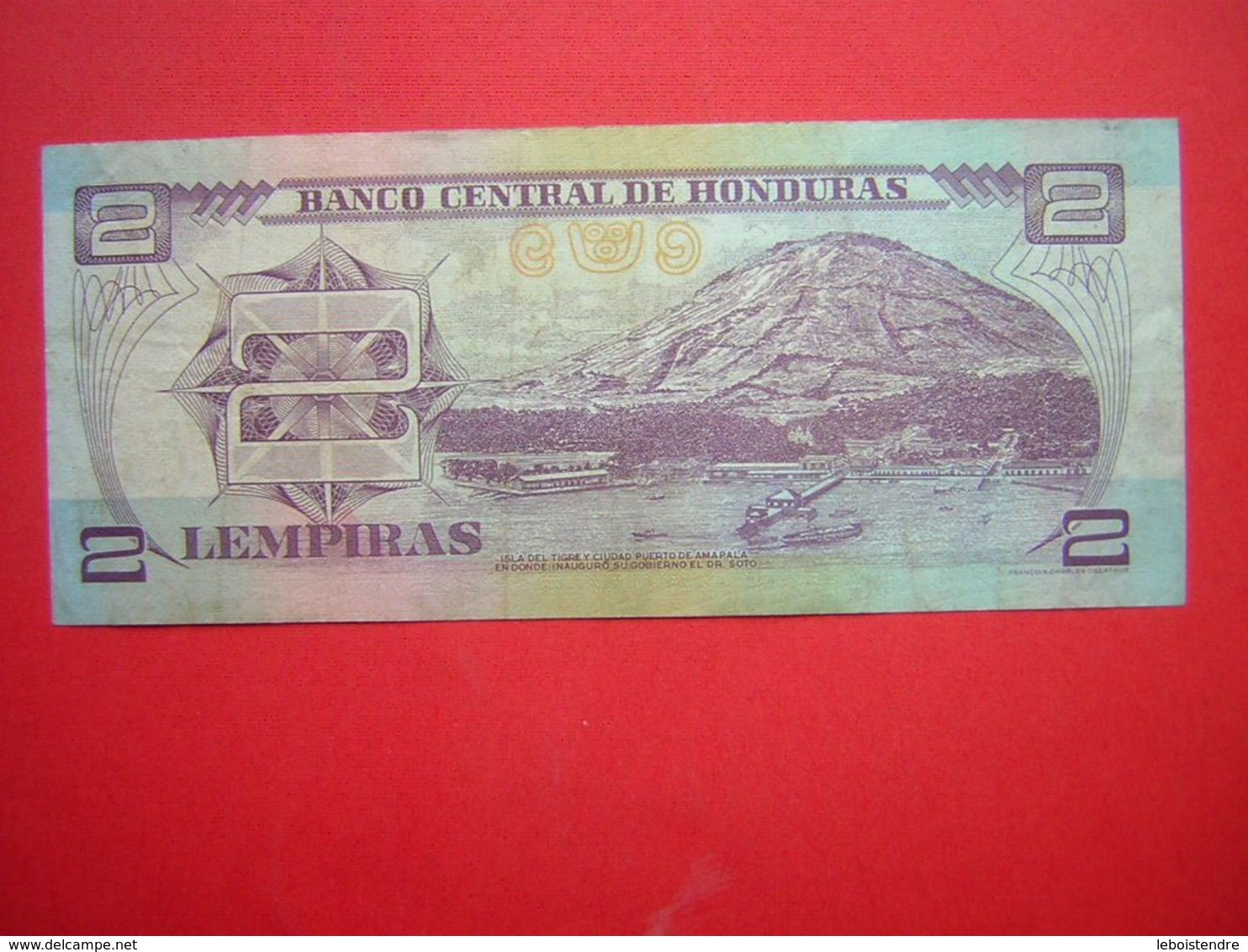 1 BILLET  BANCO CENTRAL DE HONDURAS 2 DOS LEMPIRA   30 DE AGOSTO DE 2001 - Honduras