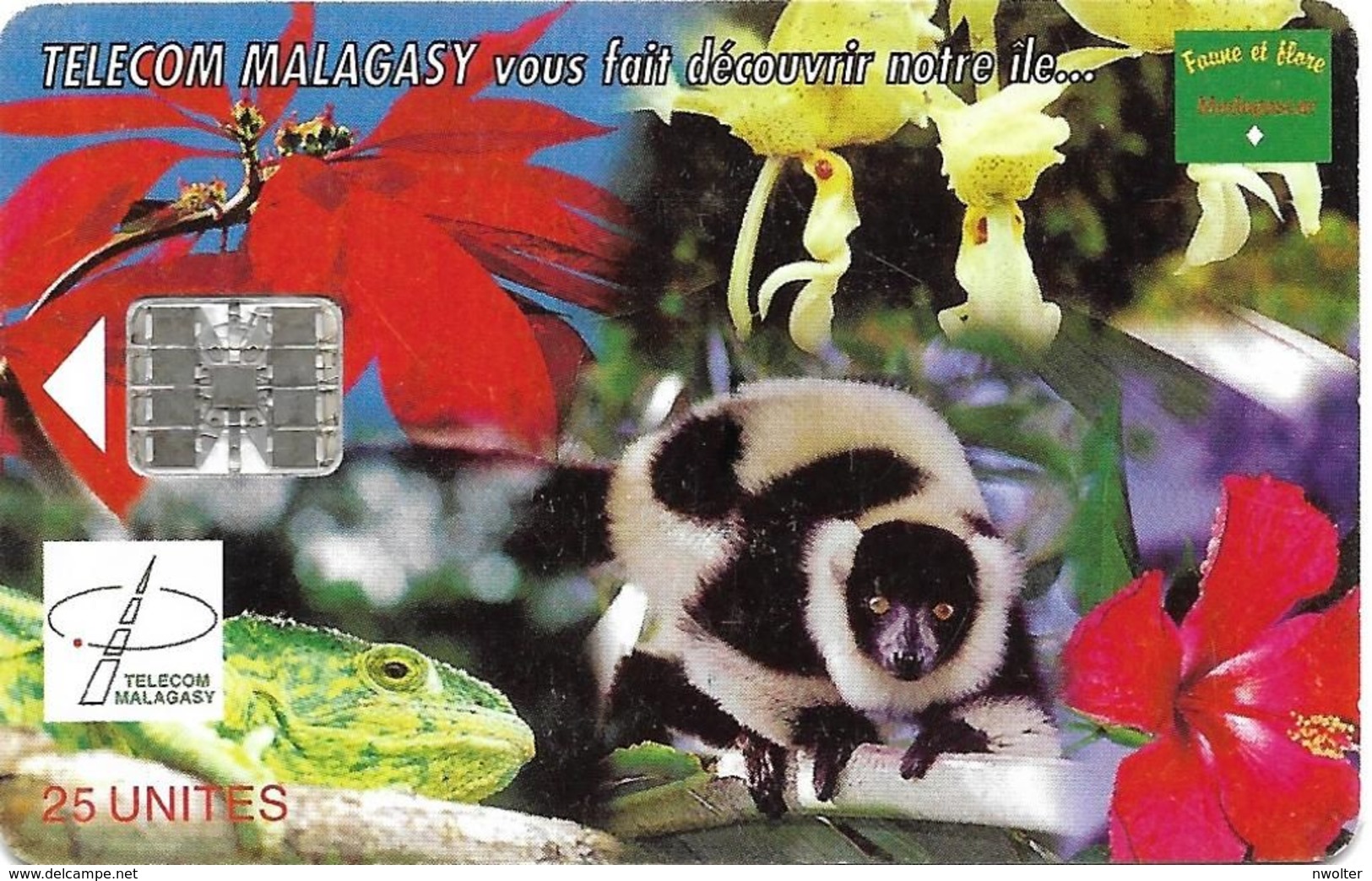 @+ TC De Madagascar : Nature Of Madagascar - 25U -  SC7 - 600 000ex ( Ref : MDG-19 ) - Madagaskar