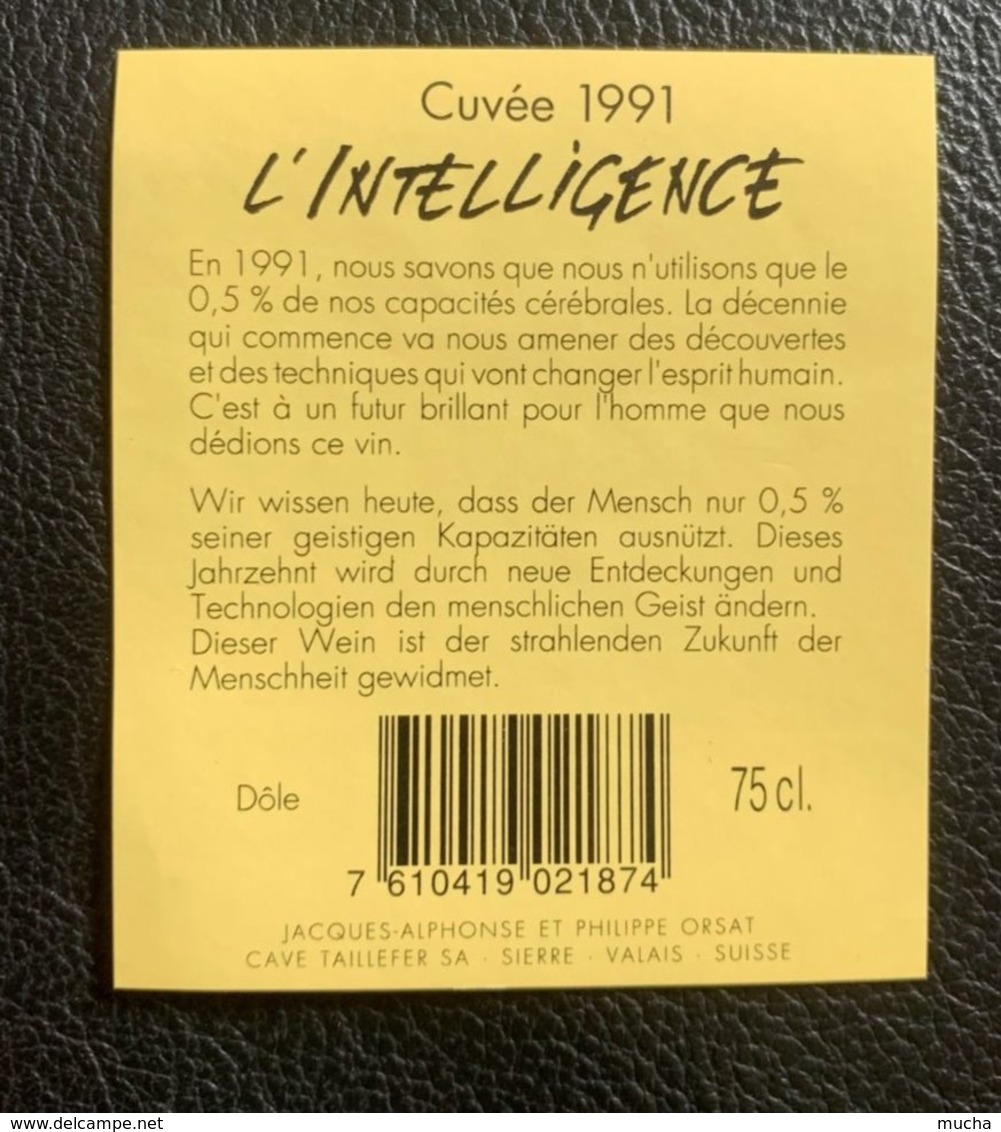 15071 - Les Humanistes 1991 L'Intelligence Dôle Série Complète 24 étiquettes Illustration Pécub - Umorismo