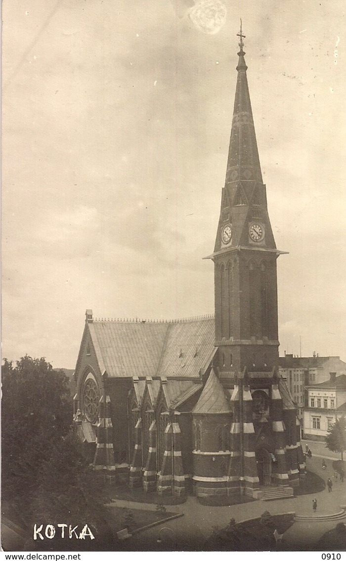 POSTCARD FROM KOTKA CHURCH TO SWEDEN STOCKHOLM 1942 LAPE NR.267 - Lettres & Documents