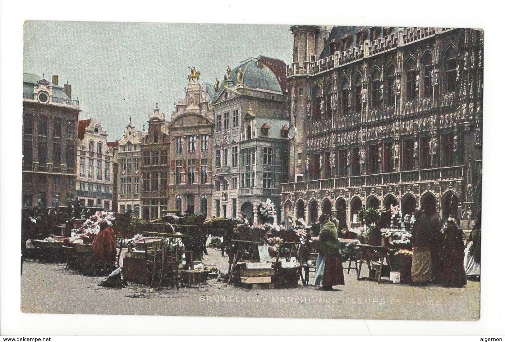 25448 - Bruxelles Marché Aux Fleurs Gd Place 1908 Couleur - Markten