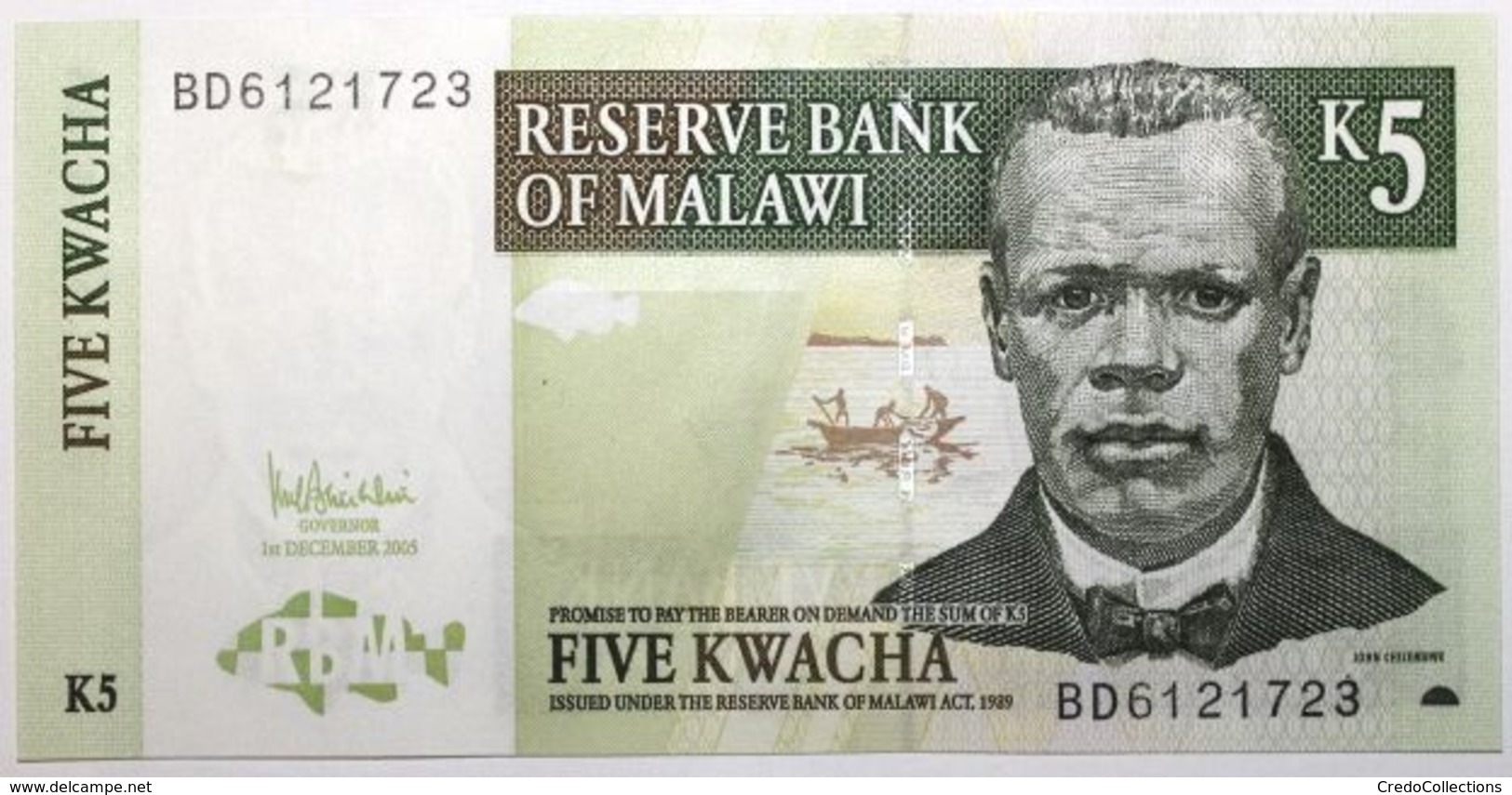 Malawi - 5 Kwacha - 2005 - PICK 36c - NEUF - Malawi