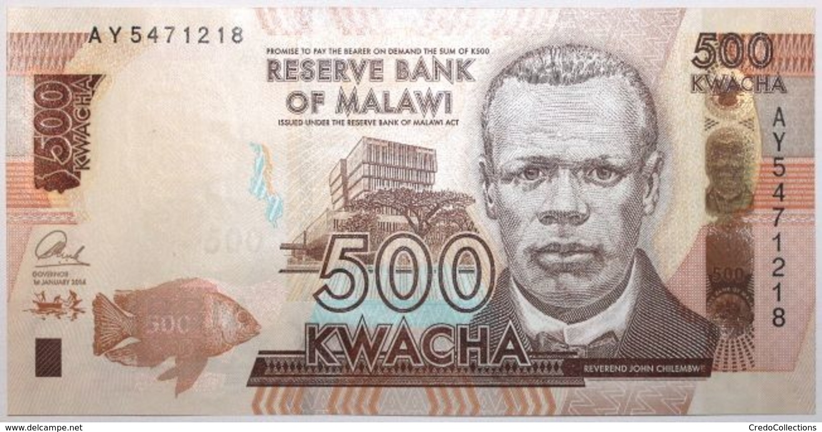 Malawi - 500 Kwacha - 2014 - PICK 66a - NEUF - Malawi