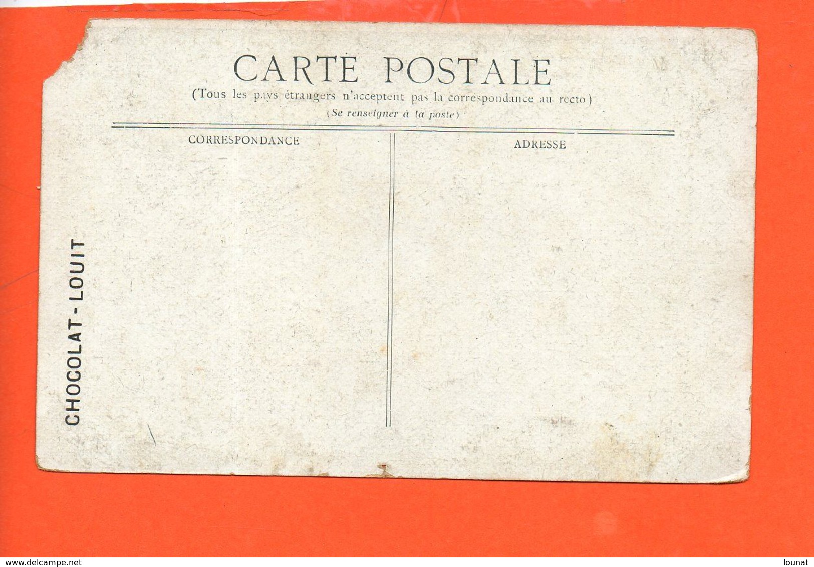 Jeu - Jeu De Carte - Enfant (état: Coin) Château De Cartes Publicité Chocolat LOUIT - Spielkarten