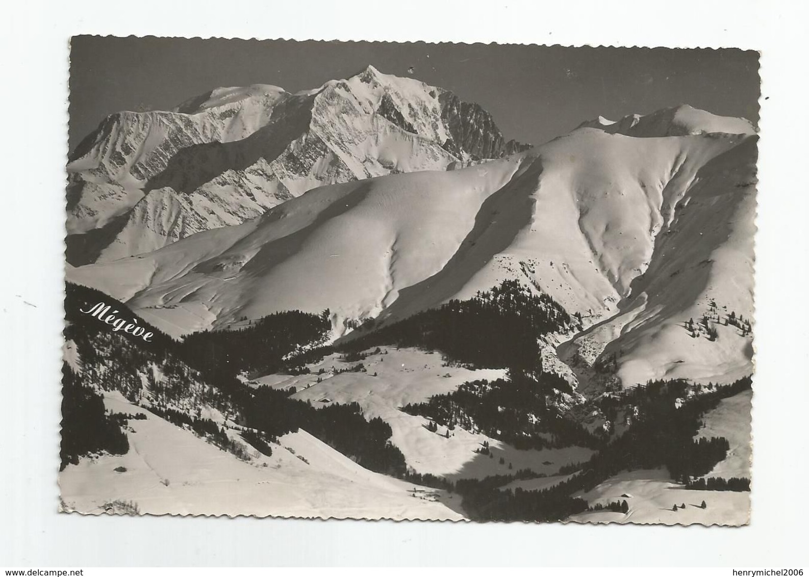 74 Megève Le Mont Blanc Téléphotographie Ed Covin Chambéry - Megève