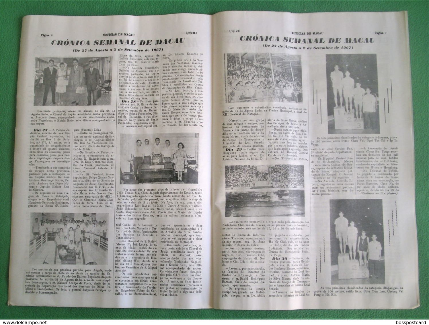 Macau - Jornal Notícias De Macau Nº 696, 3 De Setembro De 1967 - Imprensa - Macao -Portugal  China - Allgemeine Literatur