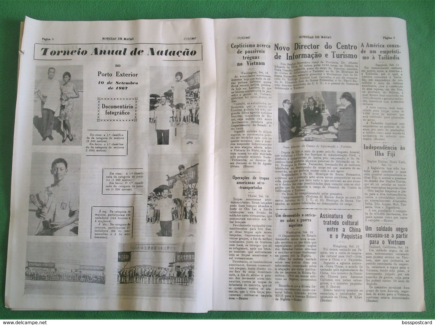 Macau - Jornal Notícias De Macau Nº 698, 17 De Setembro De 1967 - Imprensa - Macao - Portugal China - Allgemeine Literatur