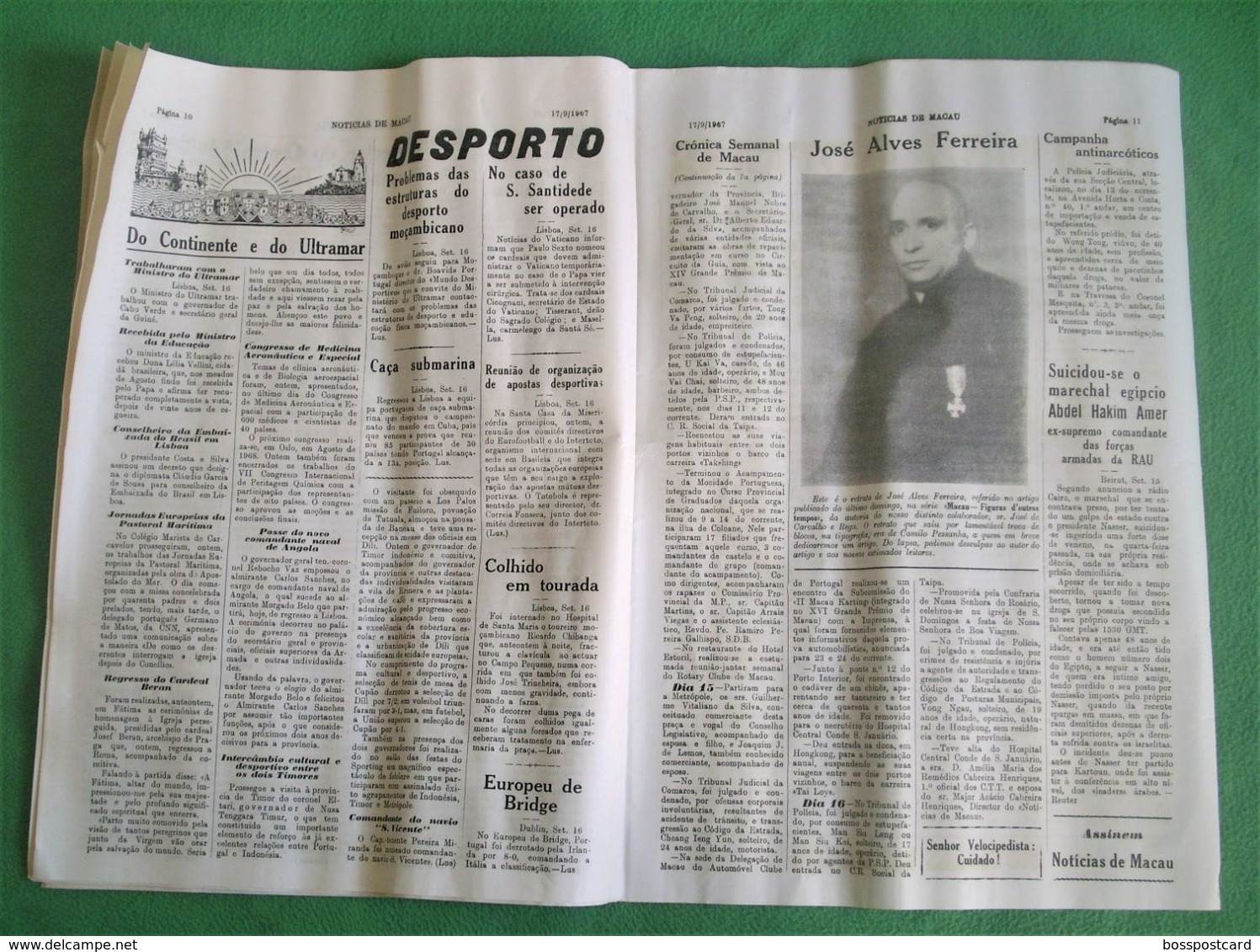 Macau - Jornal Notícias de Macau Nº 698, 17 de Setembro de 1967 - Imprensa - Macao - Portugal China