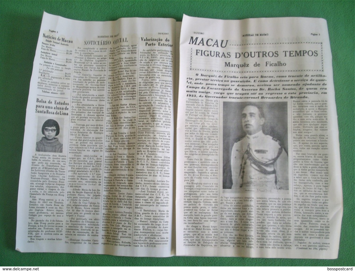 Macau - Jornal Notícias De Macau Nº 699, 24 De Setembro De 1967 - Imprensa - Macao - Portugal China - Allgemeine Literatur
