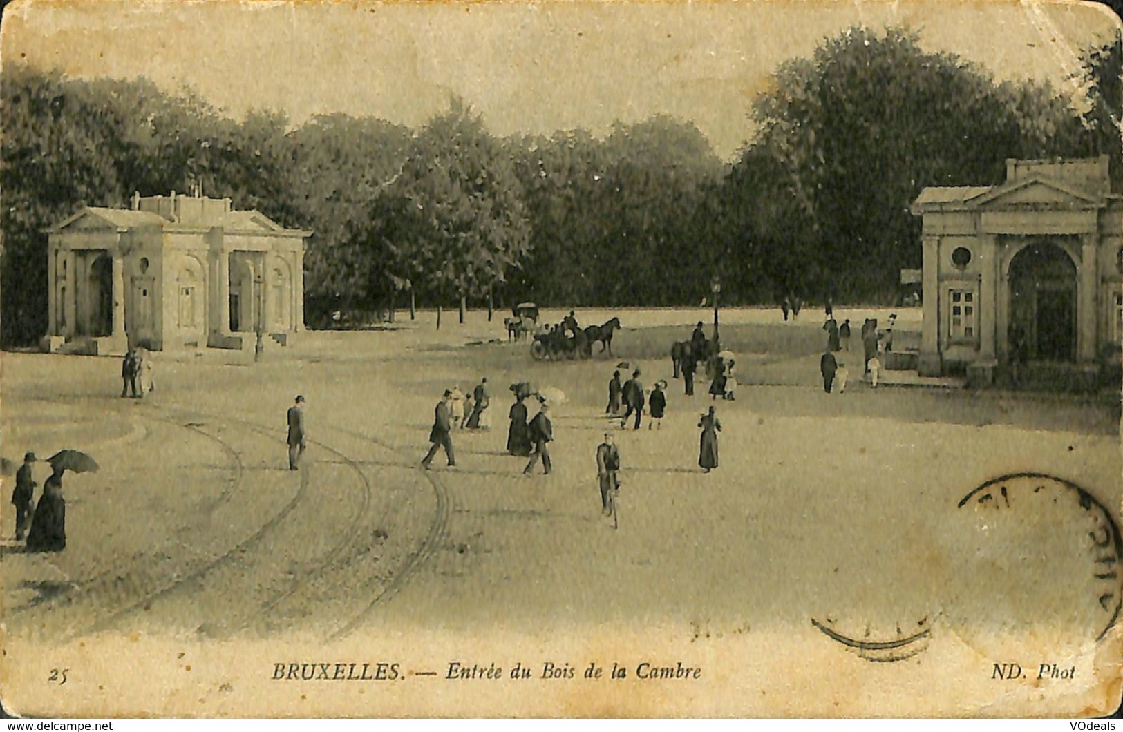 028 483 - CPA - Belgique - Brussels - Bruxelles - Entrée Du Bois De La Cambre - Bossen, Parken, Tuinen