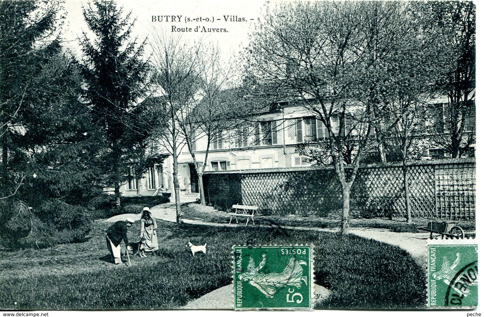 N°766 R -cpa Butry -villas -route D'Auvers- - Butry