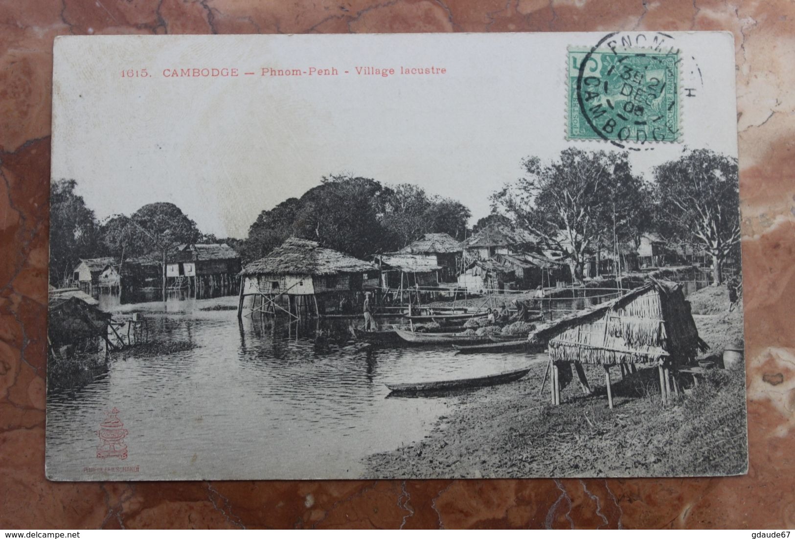 PHNOM-PENH (CAMBODGE) - 1615. VILLAGE LACUSTRE - Cambodge