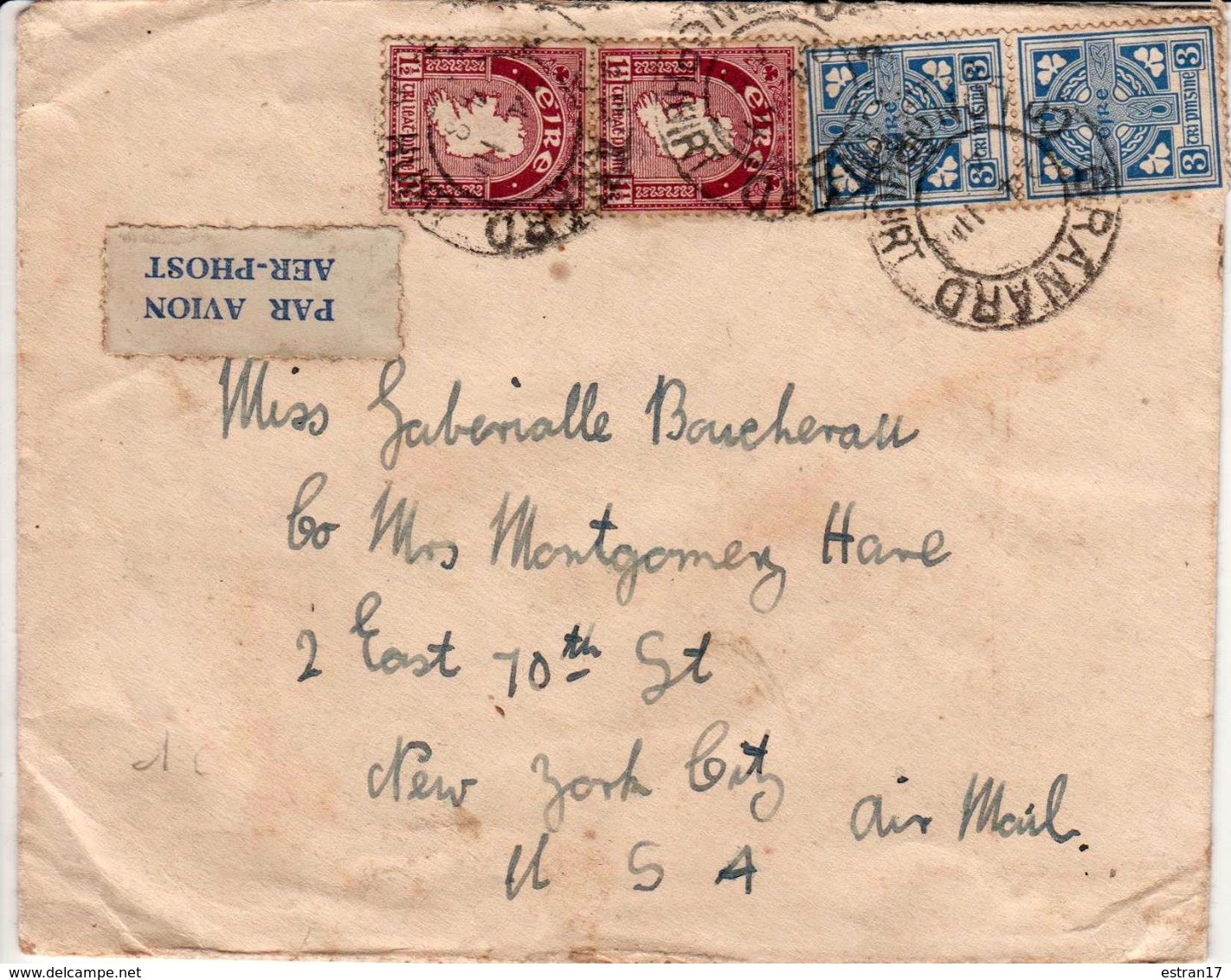 LETTRE EXPEDIEE D'IRLANDE OBLITERATION GRANARD - Prephilately