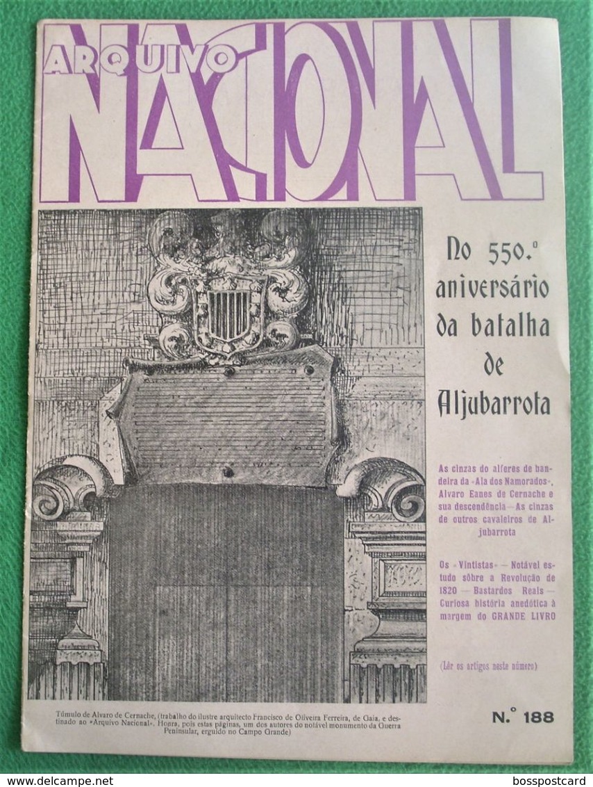 Aljubarrota - Arquivo Nacional Nº 188 De 14 De Agosto De 1935. Guarda. Viana Do Castelo. Porto. Angola. Alcobaça. Leiria - Geography & History