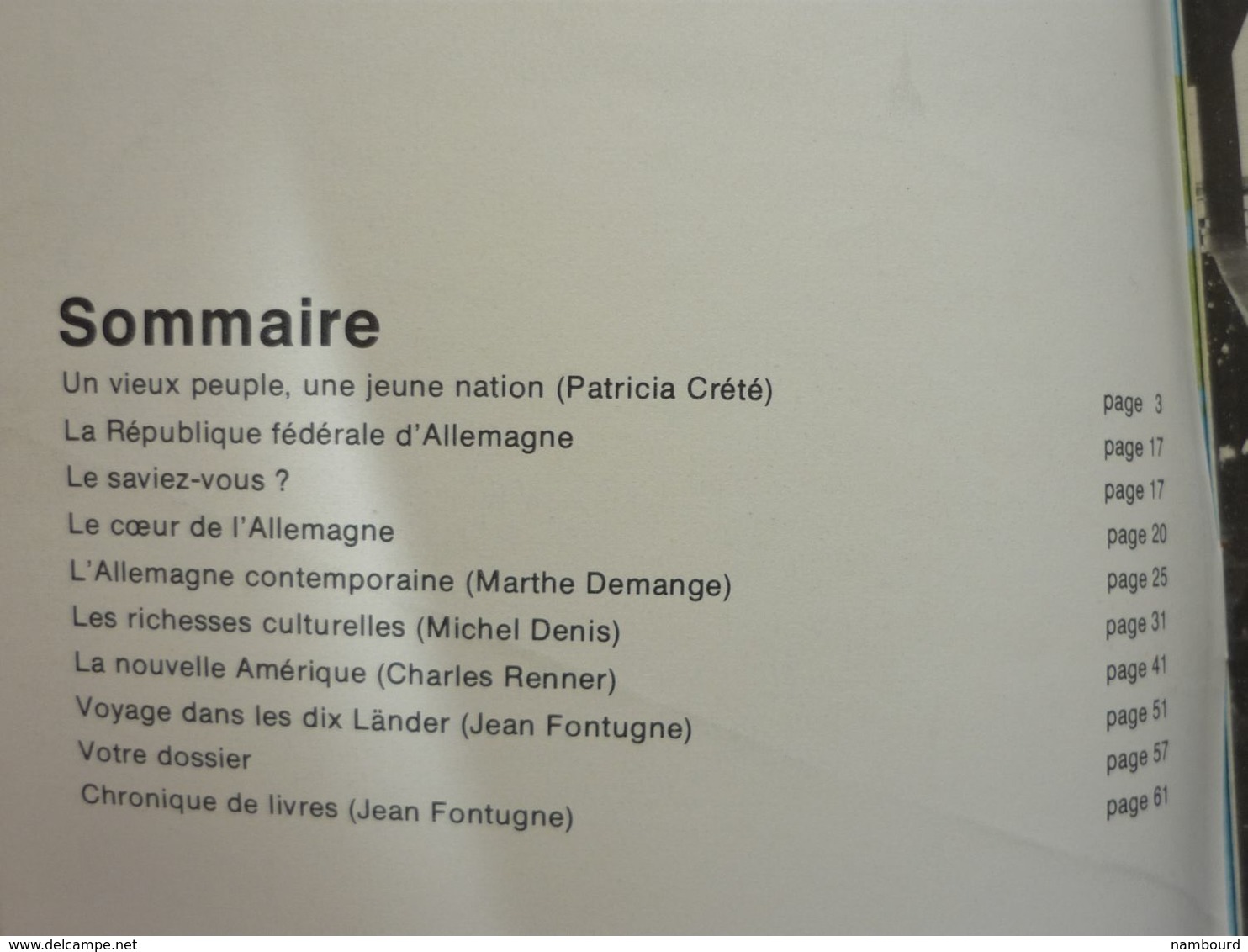 Tour Du Monde N°197 République Fédérale D'Allemagne Février 1976 - Géographie