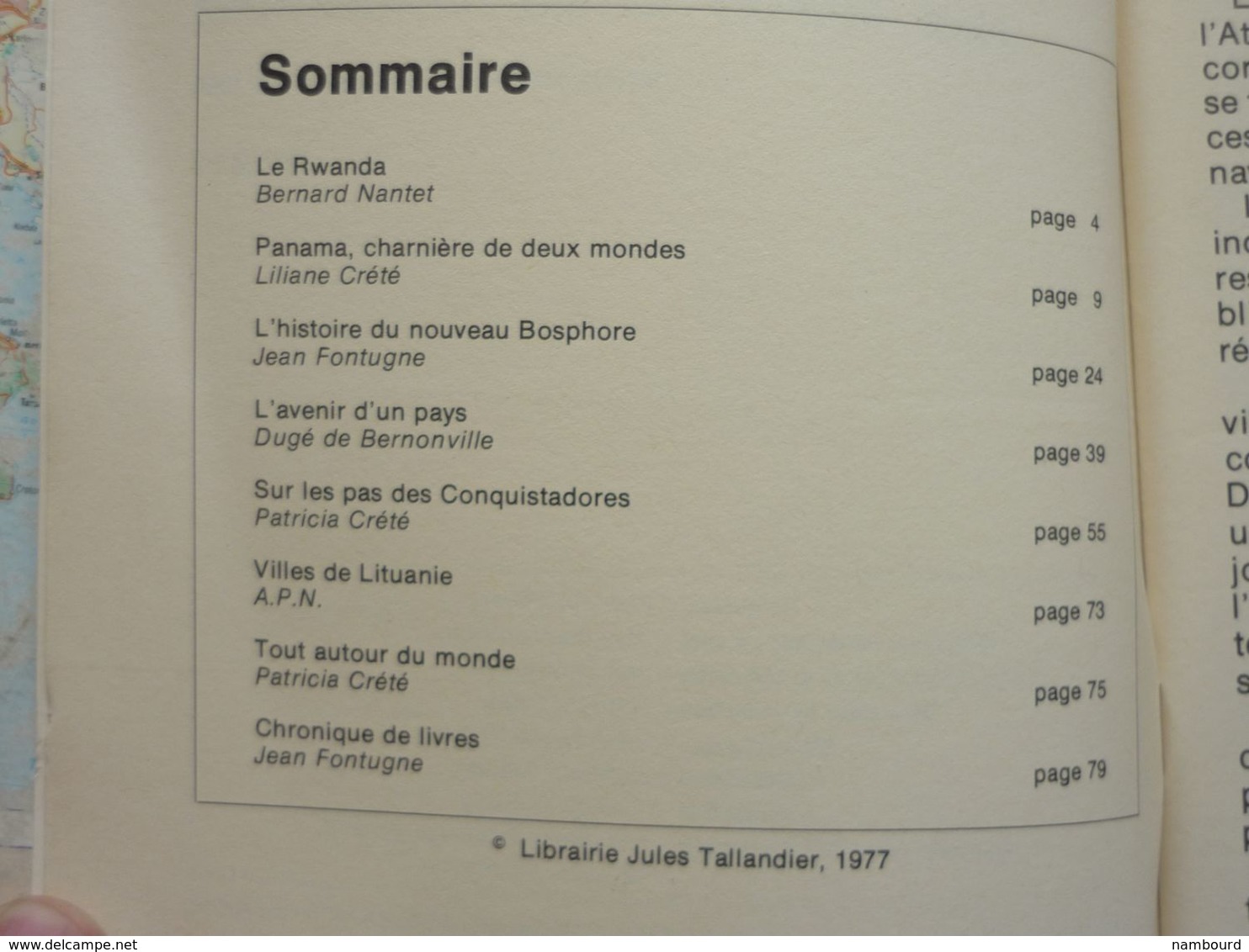 Tour Du Monde N°211 République De Panama - Rwanda - Ville De Lituanie Avril 1977 - Géographie