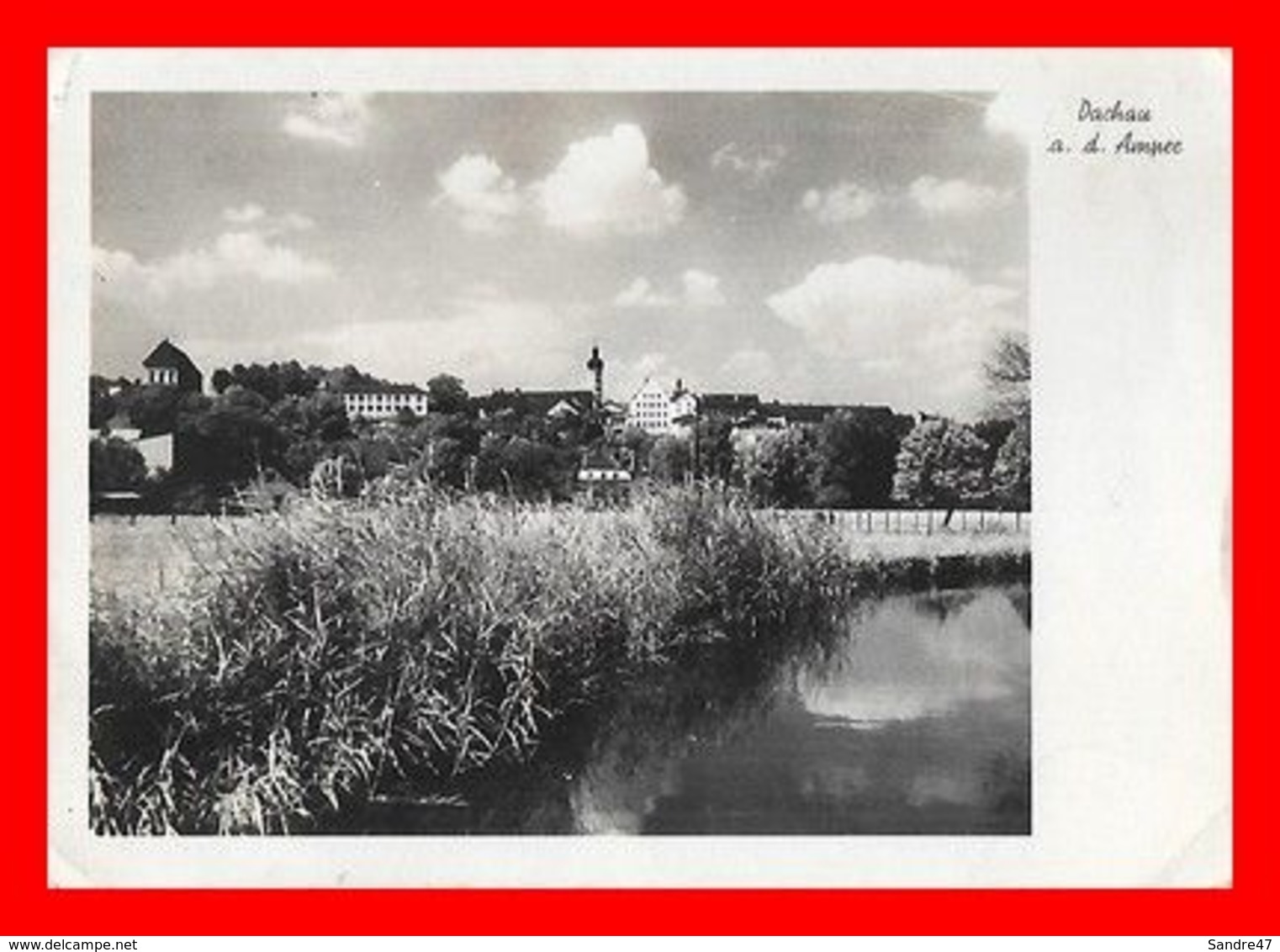 CPSM/gf  DACHAU (Allemagne)  Vue Générale Depuis La Rivière Amper...L095 - Dachau