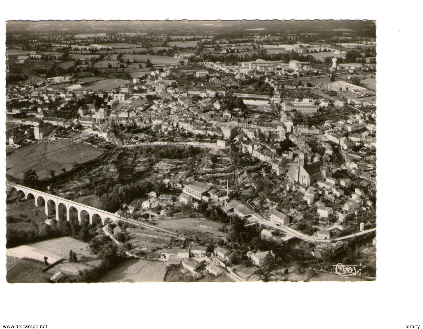 87 Bellac Vue Générale Aerienne CPSM GF - Bellac