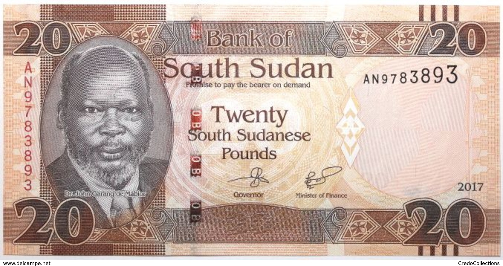 Soudan Du Sud - 20 Pounds - 2017 - PICK 13c - NEUF - Sudan Del Sud