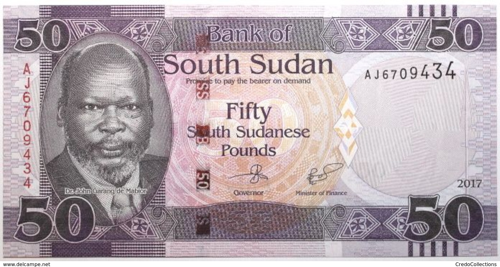 Soudan Du Sud - 50 Pounds - 2017 - PICK 14c - NEUF - Soudan Du Sud