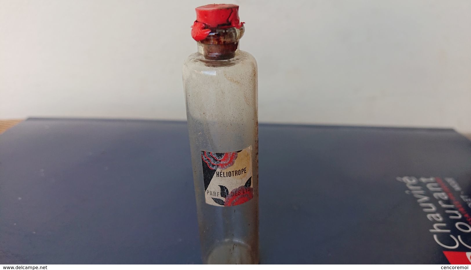 Ancien Flacon De Parfum En Verre Soufflé, Héliotrope - Flacons (vides)