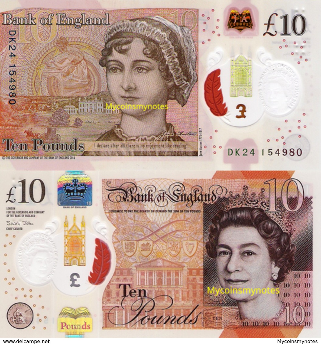 ENGLAND, Set Of £10&20, 2020, P-NEW, POLYMER, New Signature, Q. Elizabeth II, UNC - Autres & Non Classés