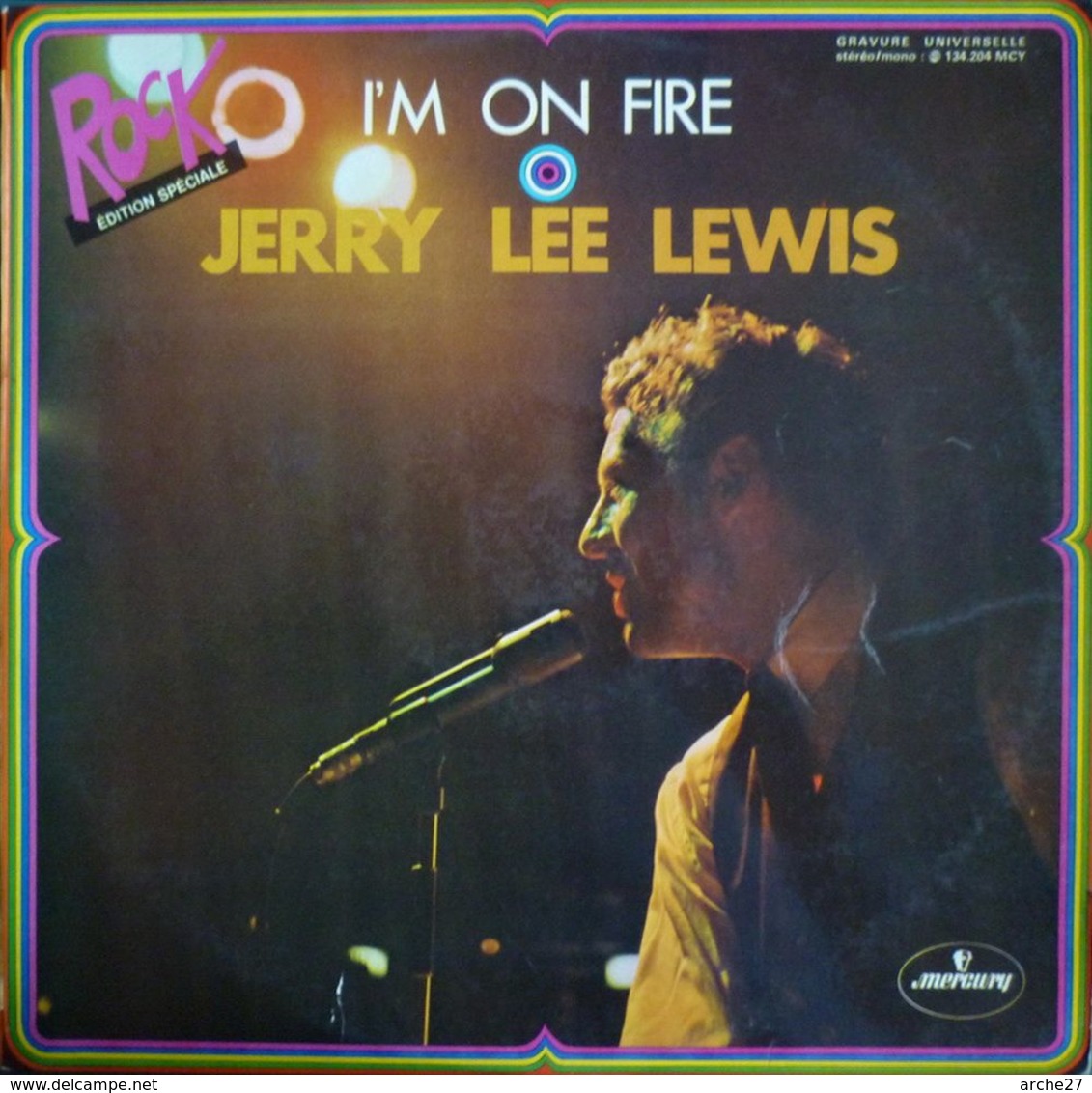 JERRY LEE LEWIS - LP - 33T - Disque Vinyle - I'm On Fire - 134204 - Rock