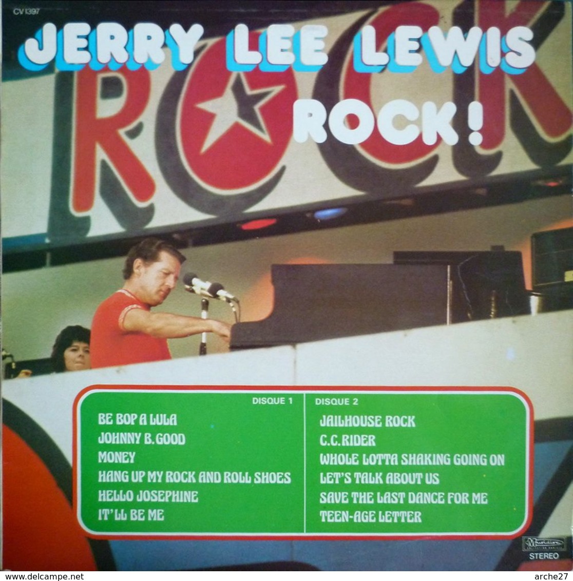 JERRY LEE LEWIS - LP - 33T - Disque Vinyle - Rock - 30 CV 1397 - Rock