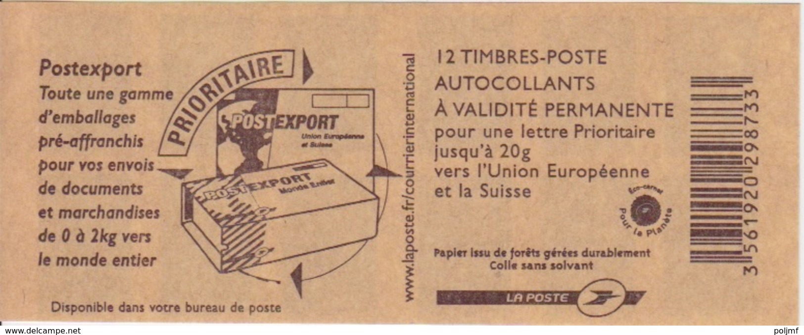 Marianne De Beaujard, TVP Bleu Carnet De 10 TP N° 4201-C1 (Postexport ...), Neuf ** - Altri & Non Classificati