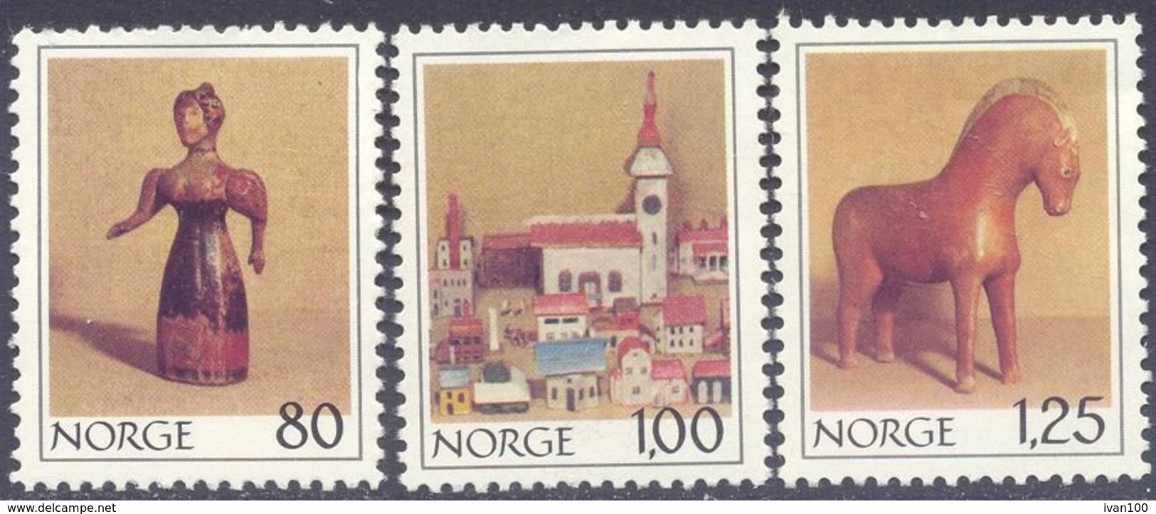 1978. Norway, Christmas, Mich.787-89, 3v, Mint/** - Unused Stamps