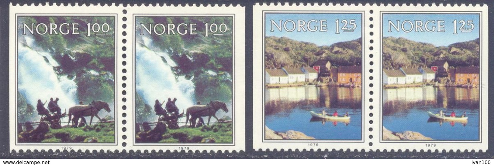 1979. Norway, Landscapes, Mich.795-96, 4v, Mint/** - Nuovi