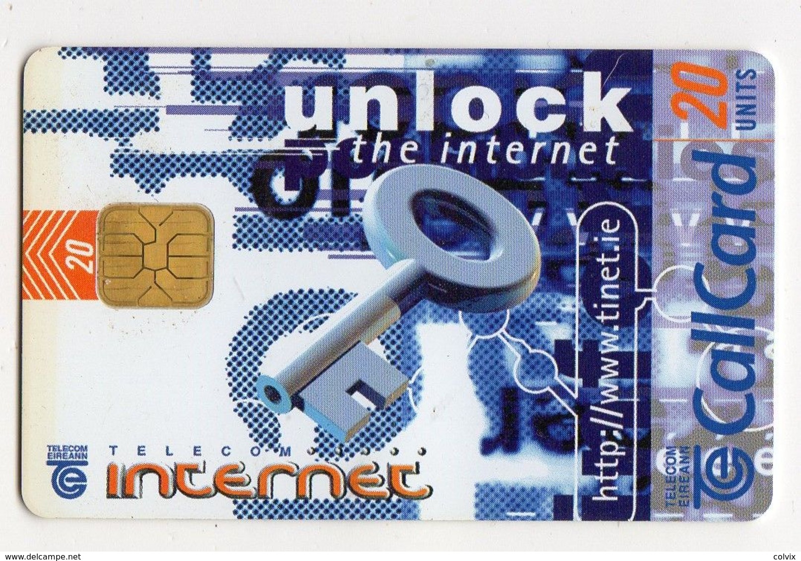 IRLANDE 20U CALLCARD UNLOCK The INTERNET - Irlande