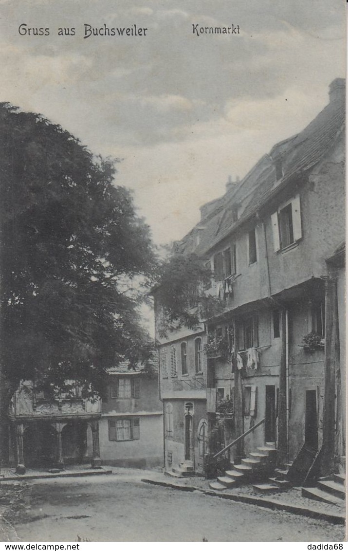 CPA - BUCHSWEILER - BOUXWILLER (BAS-RHIN) - KORNMARKT - MARCHÉ AUX BLÉS - Bouxwiller