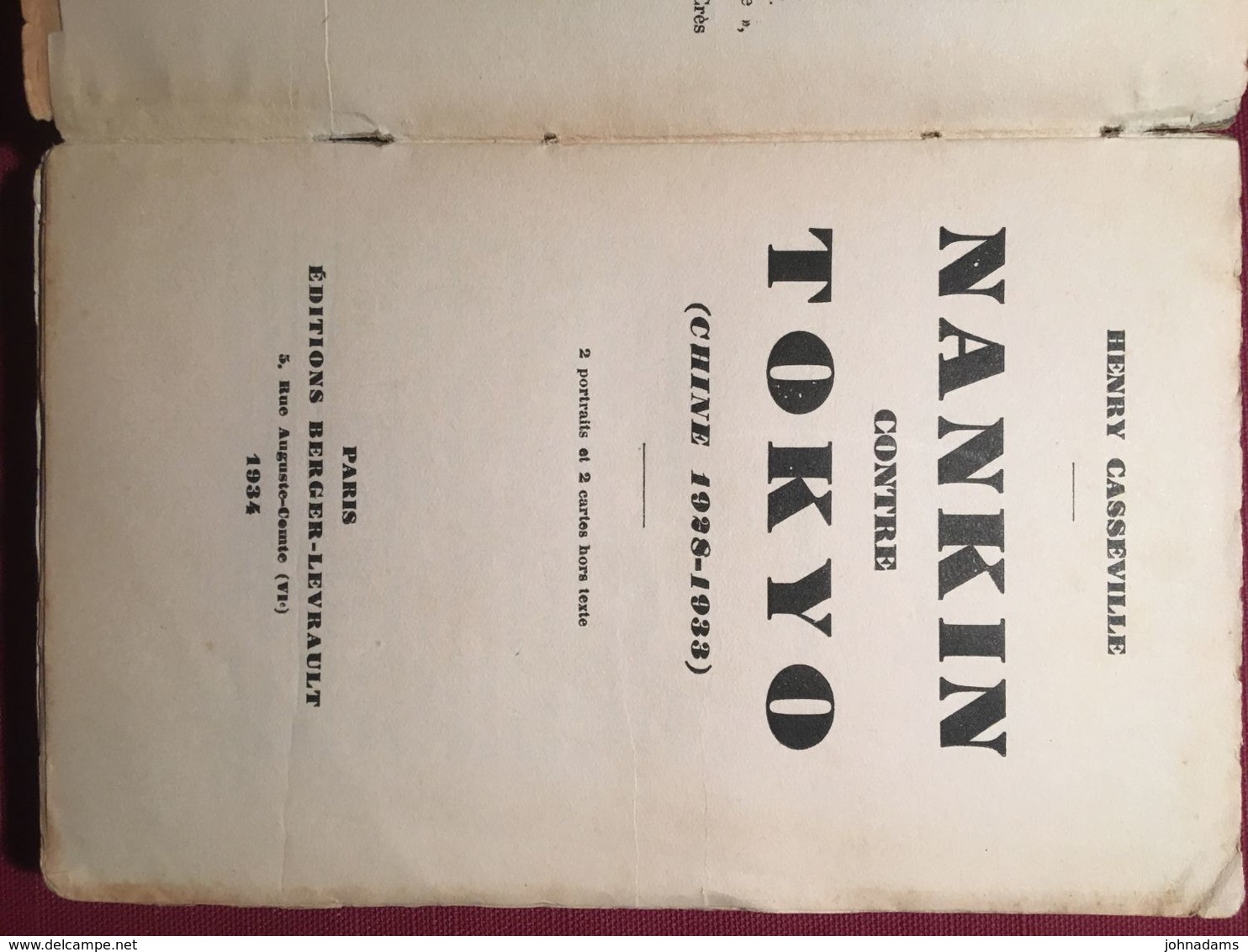 NANKIN CONTRE TOKIO (TOKYO) ( CHINE 1928 - 1933 ) - Henry Casseville - Biographie