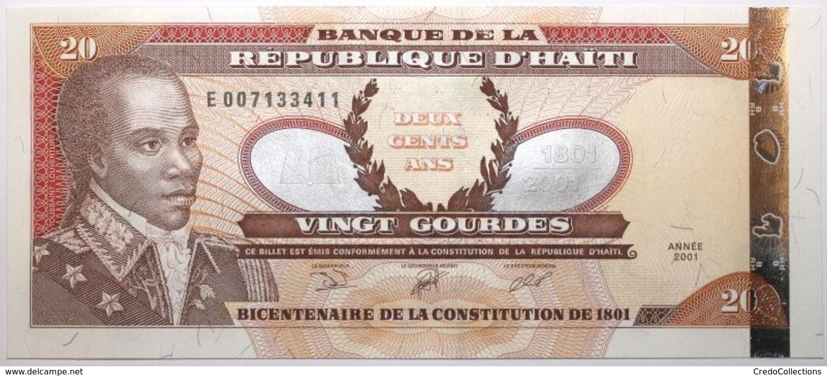 Haïti - 20 Gourdes - 2001 - PICK 271 Ab - NEUF - Haiti