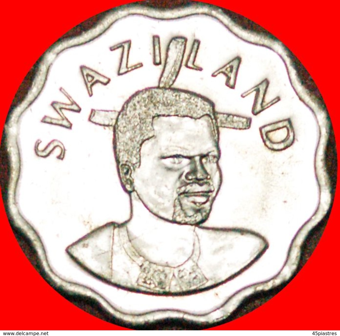 · LILY: SWAZILAND ★ 5  LILY: SWAZILAND &#9733; 5 CENTS 2007! MINT LUSTER! LOW START&#9733;NO RESERVE! Mswati III (1986-) - Swaziland