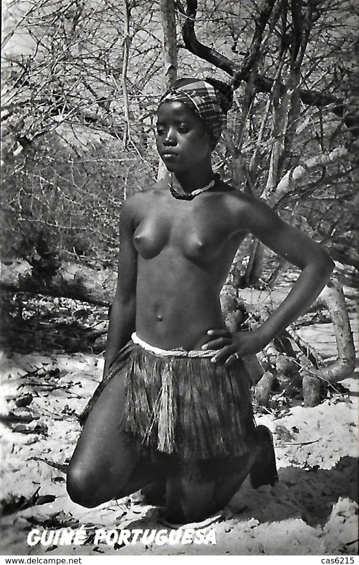 Guiné Portuguesa Ethnique Ethnic Nú Nude Naked Campune "Bijagó" Ilha De UNO Unused Non Voyagé - Africa