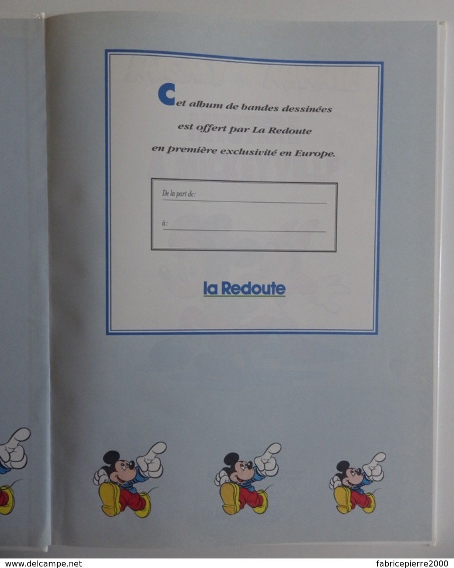 Mickey Et Minnie : Mystère à Mickeyville - Excellent état - Offert Par La Redoute 1991 - Disney