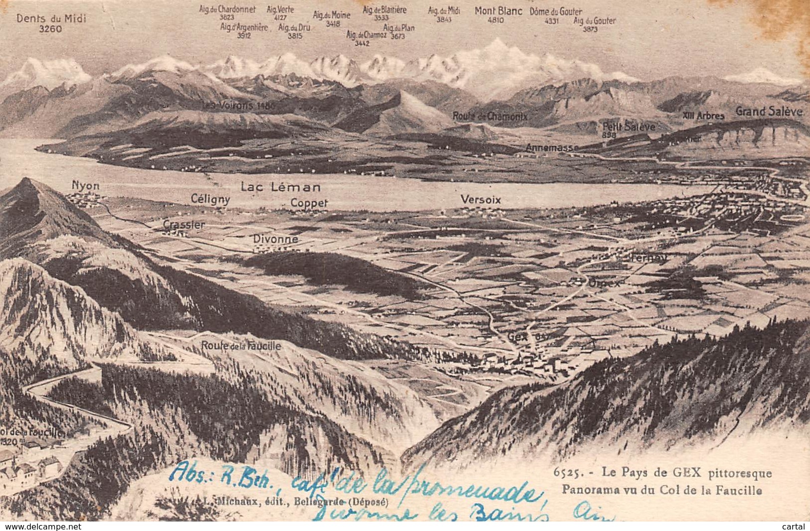 01 - Le Pays De GEX Pittoresque - Panorama Vu Du Col De La Faucille - Gex