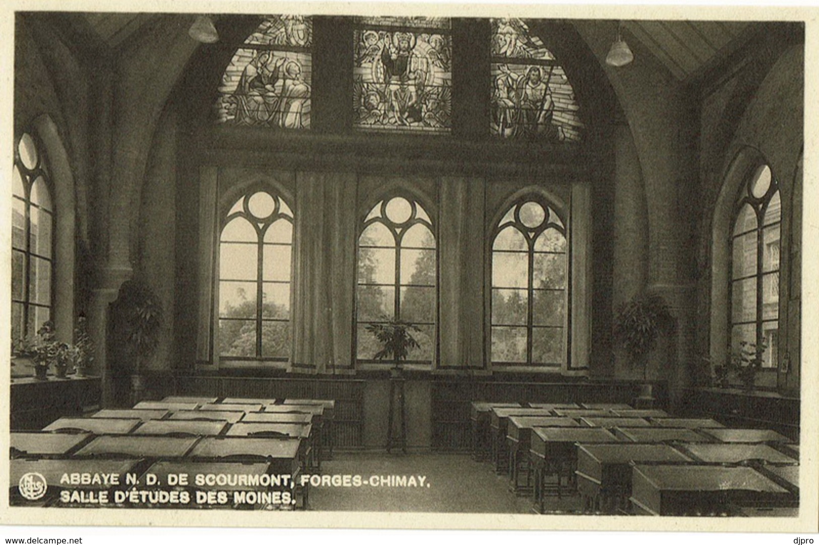 Forges Chimay Abbaye N. D. De Scourmont Salle D'etudes Des Moines - Chimay