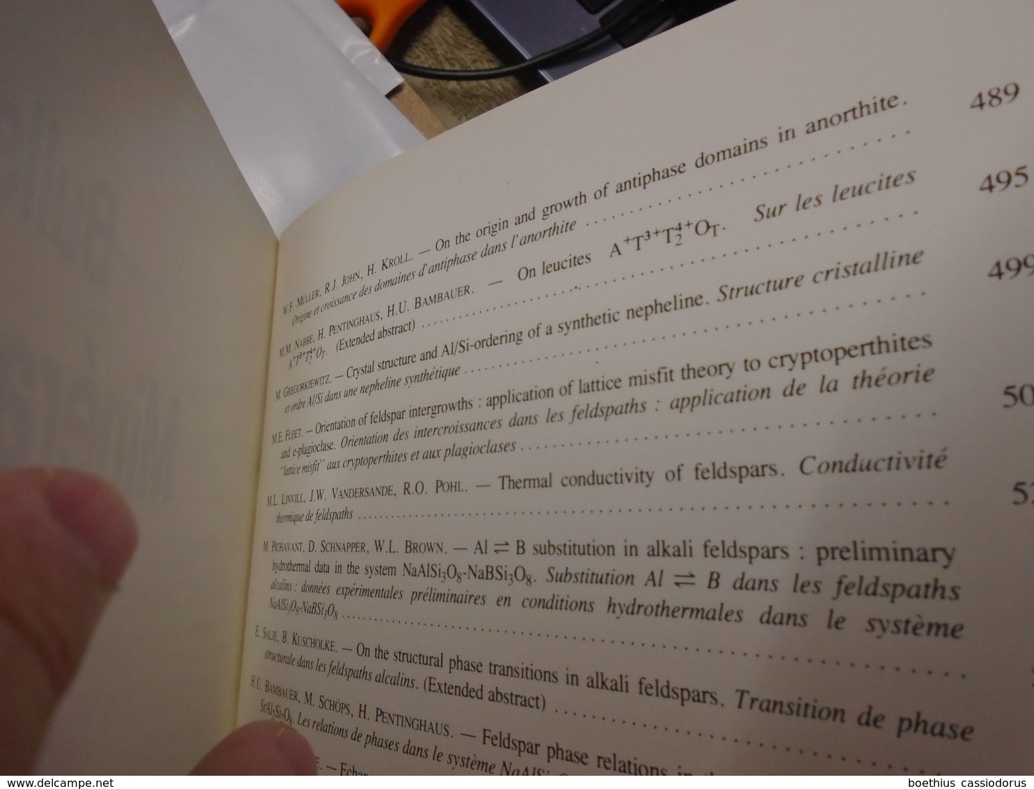 FELDSPATHS FELDSPATHOÏDES BULLETIN DE MINERALOGIE VOLUME 107, 3-4, 1984 (Sommaire : Voir Photos) - Geowissenschaften