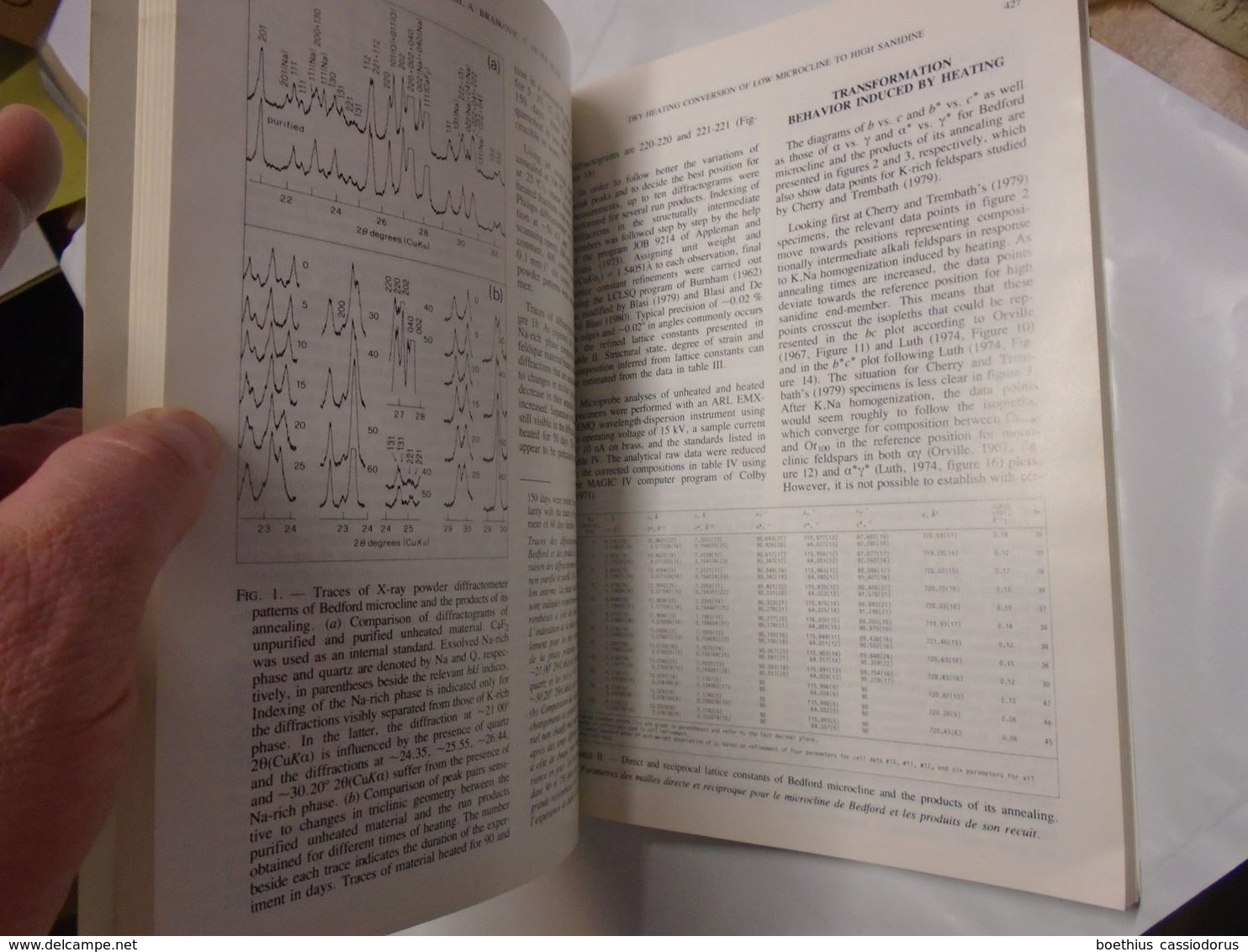 FELDSPATHS FELDSPATHOÏDES BULLETIN DE MINERALOGIE VOLUME 107, 3-4, 1984 (Sommaire : voir photos)