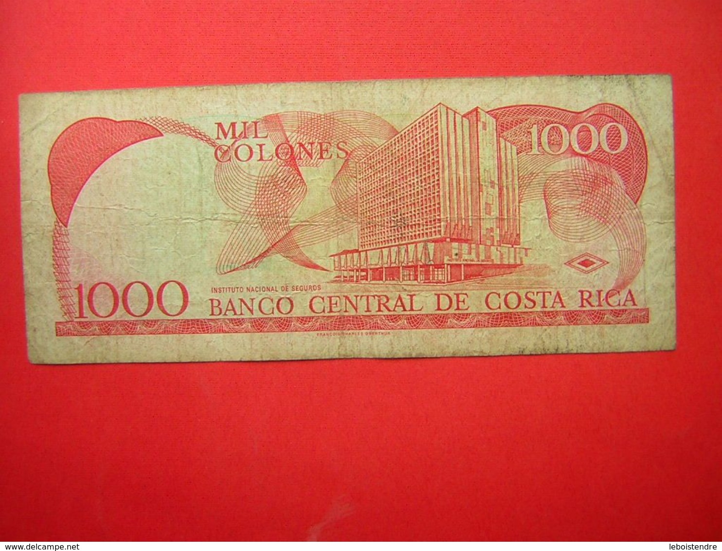 1 BILLET  BANCO CENTRAL DE COSTA RICA 1000 MIL COLONES  1999 - Costa Rica